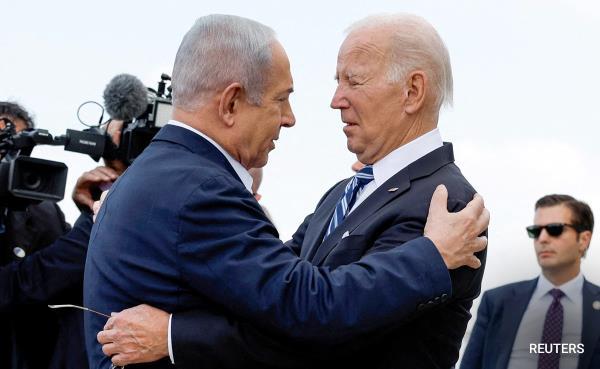 拜登的以色列之行将他和美国与任何对加沙的进攻联系在一起