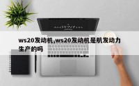ws20发动机,ws20发动机是航发动力生产的吗