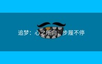 追梦：心之所向，步履不停