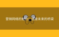 营销网络的魅力：连接未来的桥梁