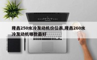 隆鑫250水冷发动机价位表,隆鑫260水冷发动机哪款最好