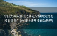 今日大神实测“边锋辽宁棋牌究竟有没有外挂”(分析详细开挂辅助教程)