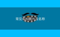 常见车标图片及名称