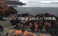 PHP从入门到精通 (php从入门到精通)