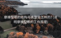摩擦型带的结构与类型是怎样的? (说明摩擦型带的工作原理)