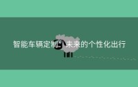 智能车辆定制：未来的个性化出行