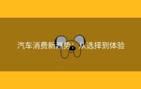 汽车消费新趋势：从选择到体验