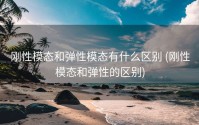 刚性模态和弹性模态有什么区别 (刚性模态和弹性的区别)