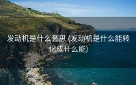 发动机是什么意思 (发动机是什么能转化成什么能)