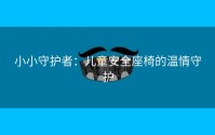 小小守护者：儿童安全座椅的温情守护