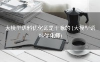 大模型语料优化师是干嘛的 (大模型语料优化师)