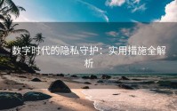 数字时代的隐私守护：实用措施全解析