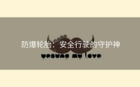 防爆轮胎：安全行驶的守护神
