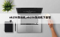 nk250发动机,nk250发动机下面管子