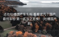 还在吐槽国产车车标 看看这几个国产最帅车标 第一名当之无愧！ (吐槽国产剧)
