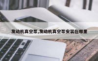 发动机真空泵,发动机真空泵安装在哪里
