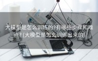 大模型是怎么训练的?有哪些步骤和难点? (大模型是怎么训练出来的)