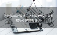大数据与小数据的区别是什么? (大数据与小数据的区别)