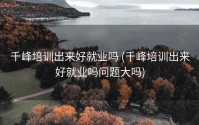 千峰培训出来好就业吗 (千峰培训出来好就业吗问题大吗)