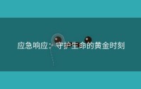应急响应：守护生命的黄金时刻