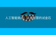 人工智能挑战：人类智慧的试金石