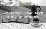 应对河南恶劣天气 多家车企启动灾情应对机制 (应对河南恶劣天气)