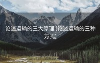 论述运输的三大原理 (论述运输的三种方式)