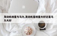 发动机排量与马力,发动机是排量大好还是马力大好