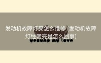 发动机故障灯亮怎么维修 (发动机故障灯经常亮是怎么回事)