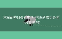 汽车的密封条有用吗 (汽车的密封条老化能翻新吗)