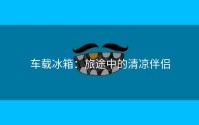 车载冰箱：旅途中的清凉伴侣