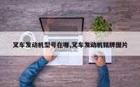 叉车发动机型号在哪,叉车发动机铭牌图片