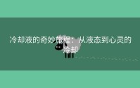 冷却液的奇妙旅程：从液态到心灵的冷却