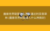 魔兽世界联盟怎么再去潘达利亚翡翠林 (魔兽世界联盟猎人什么种族好)