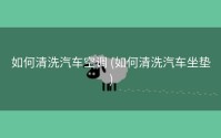如何清洗汽车空调 (如何清洗汽车坐垫)