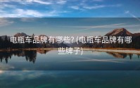 电瓶车品牌有哪些? (电瓶车品牌有哪些牌子)