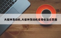 大柴神发动机,大柴神发动机皮带安装示意图