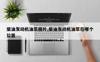 柴油发动机油泵图片,柴油发动机油泵在哪个位置