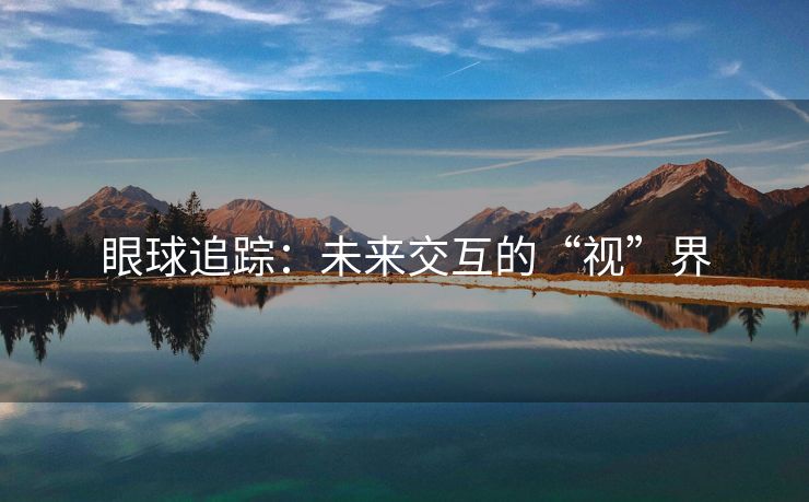 眼球追踪：未来交互的“视”界