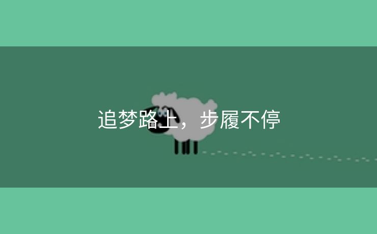 追梦路上，步履不停