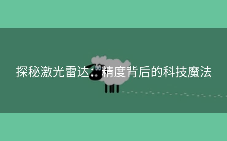 探秘激光雷达：精度背后的科技魔法