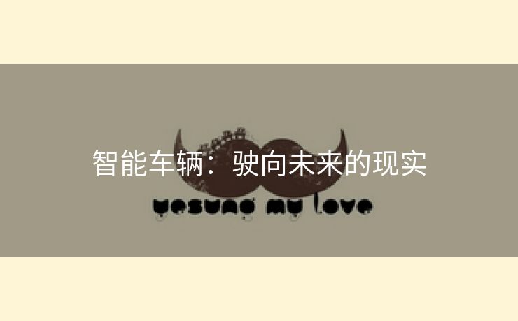 智能车辆：驶向未来的现实