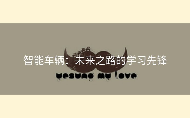 智能车辆：未来之路的学习先锋