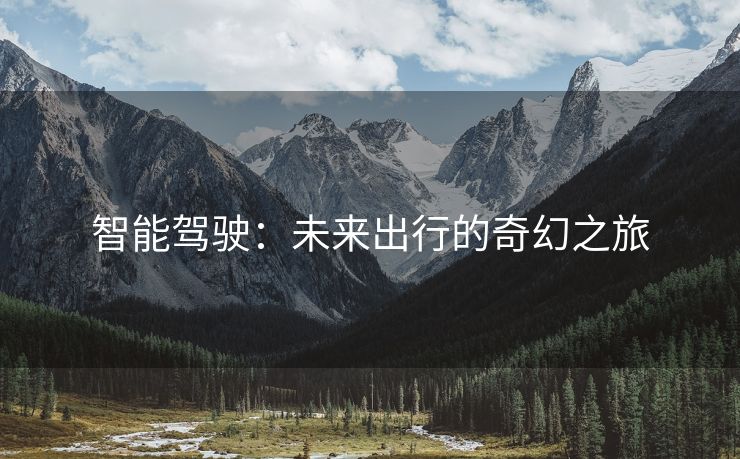 智能驾驶：未来出行的奇幻之旅