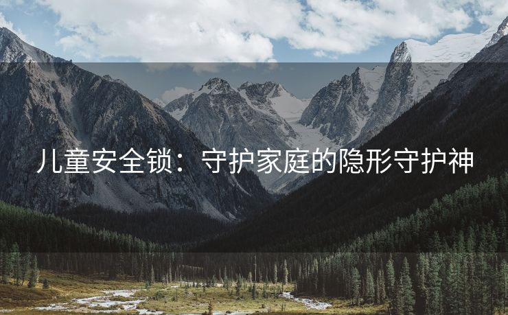 儿童安全锁：守护家庭的隐形守护神