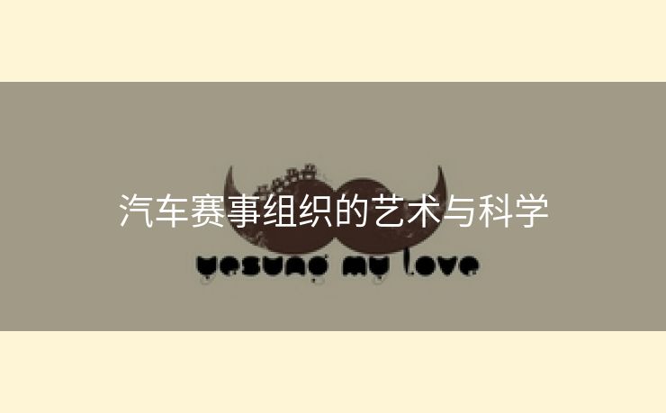 汽车赛事组织的艺术与科学