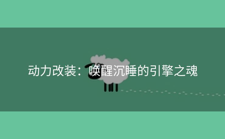 动力改装：唤醒沉睡的引擎之魂