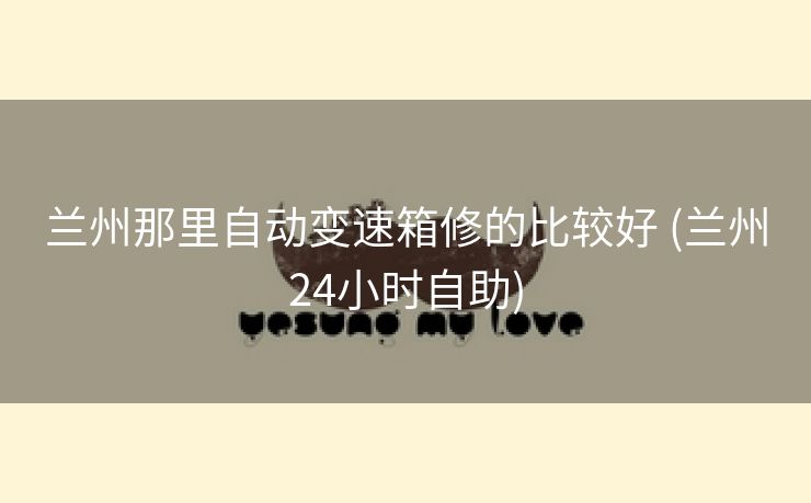 兰州那里自动变速箱修的比较好 (兰州24小时自助)