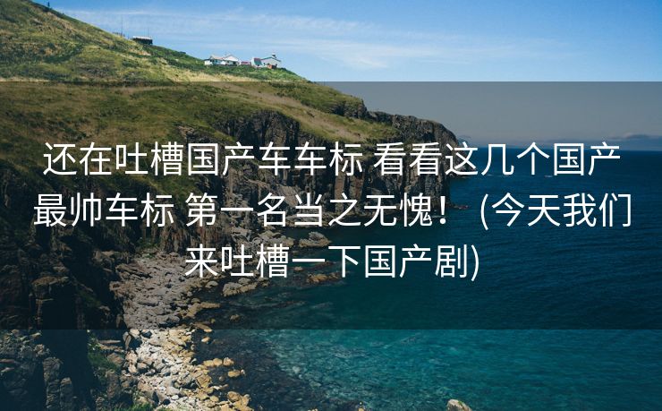 还在吐槽国产车车标 看看这几个国产最帅车标 第一名当之无愧！ (今天我们来吐槽一下国产剧)