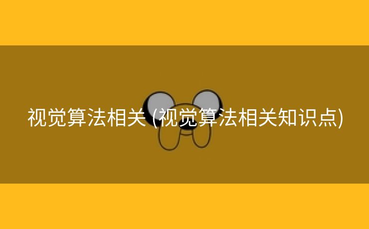 视觉算法相关 (视觉算法相关知识点)